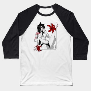 Spider Lily Kitsune Baseball T-Shirt